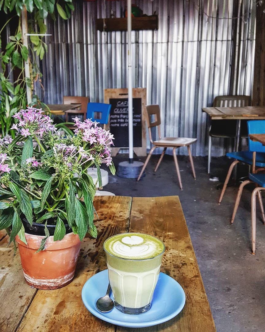 Interior of Café Melbourne, specialty coffee shop in Montreal