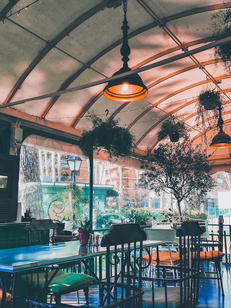 Interior of Tram Depot Talenti, specialty coffee shop in Rome