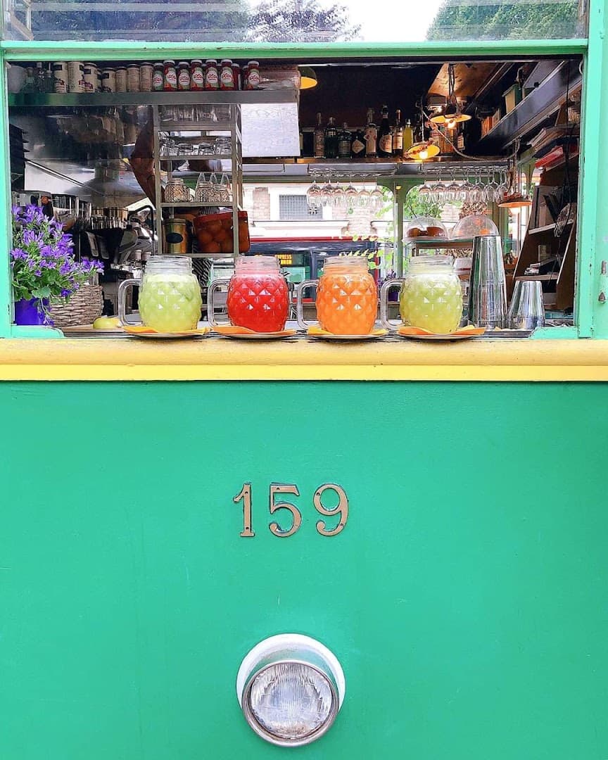 Storefront of Tram Depot Talenti, specialty coffee shop in Rome