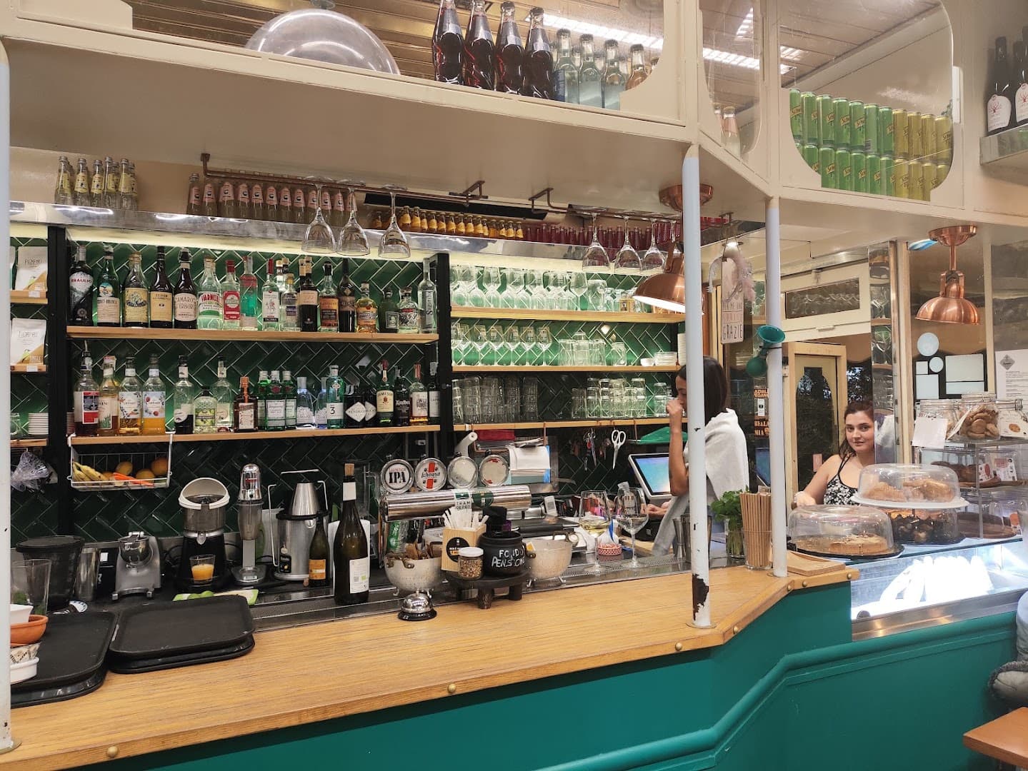 Interior of Tram Depot Talenti, specialty coffee shop in Rome