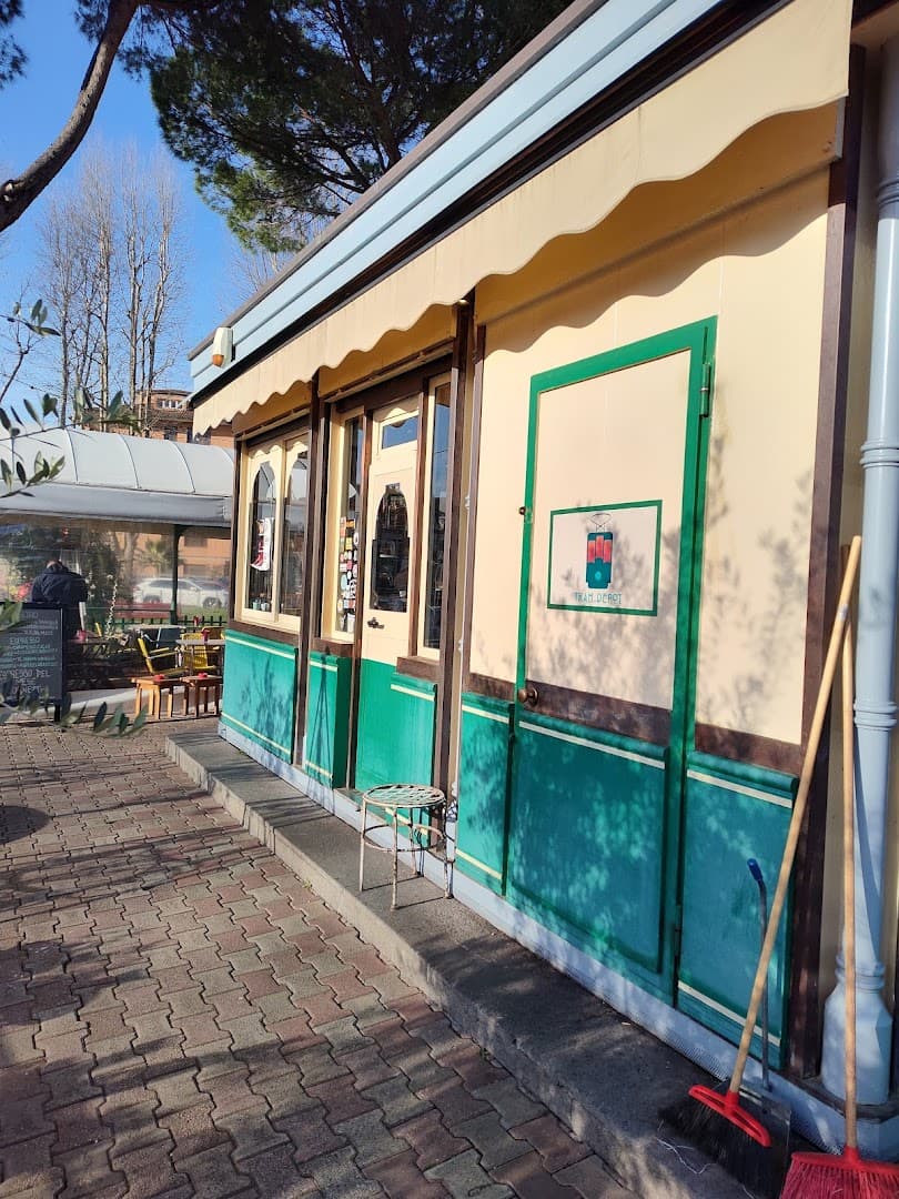 Storefront of Tram Depot Talenti, specialty coffee shop in Rome