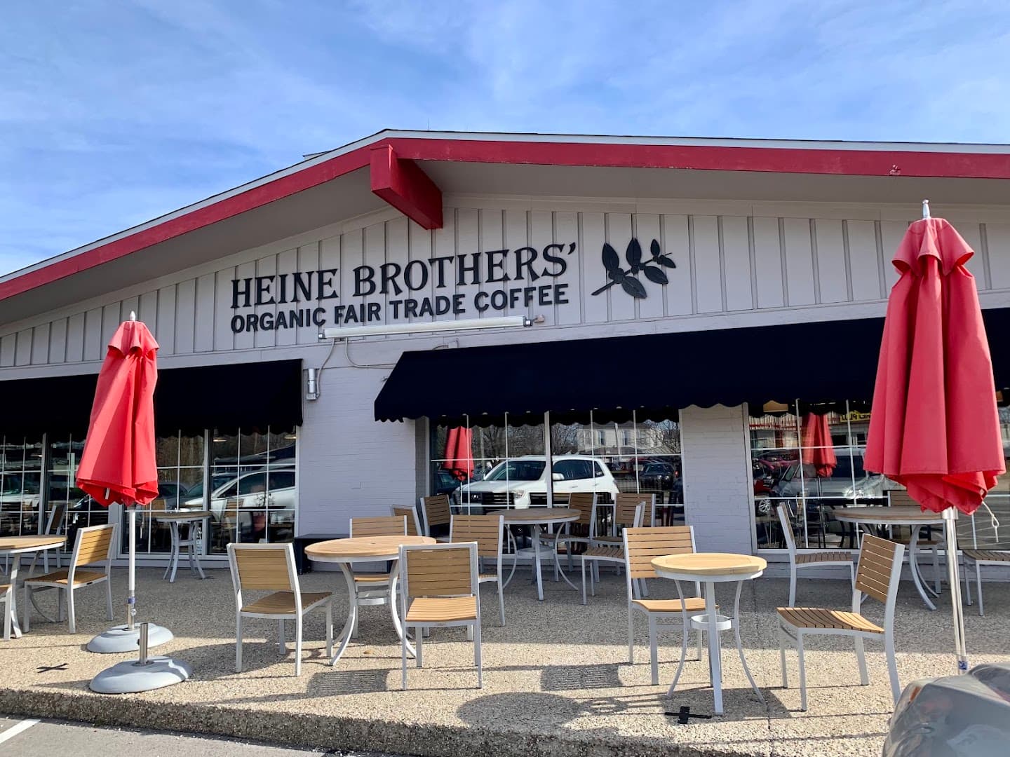 Storefront of Heine Brothers Coffee - Chenoweth Lane, specialty coffee shop in Louisville