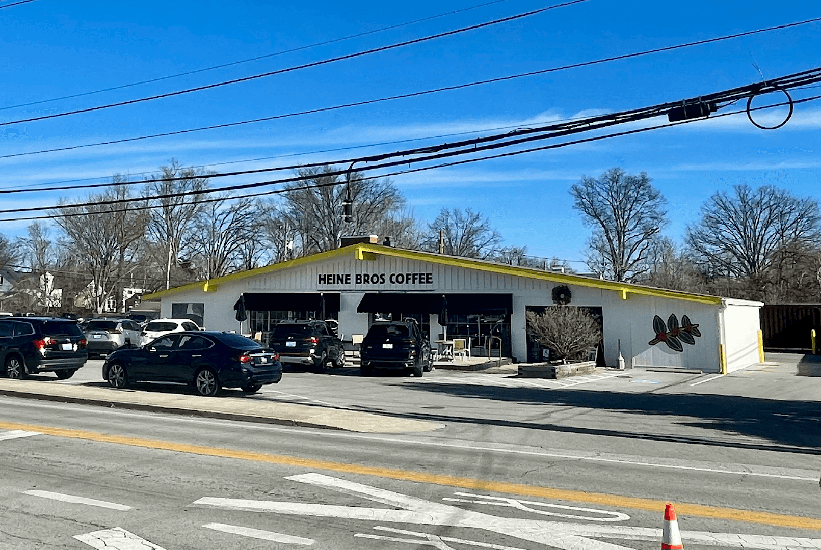 Storefront of Heine Brothers Coffee - Chenoweth Lane, specialty coffee shop in Louisville