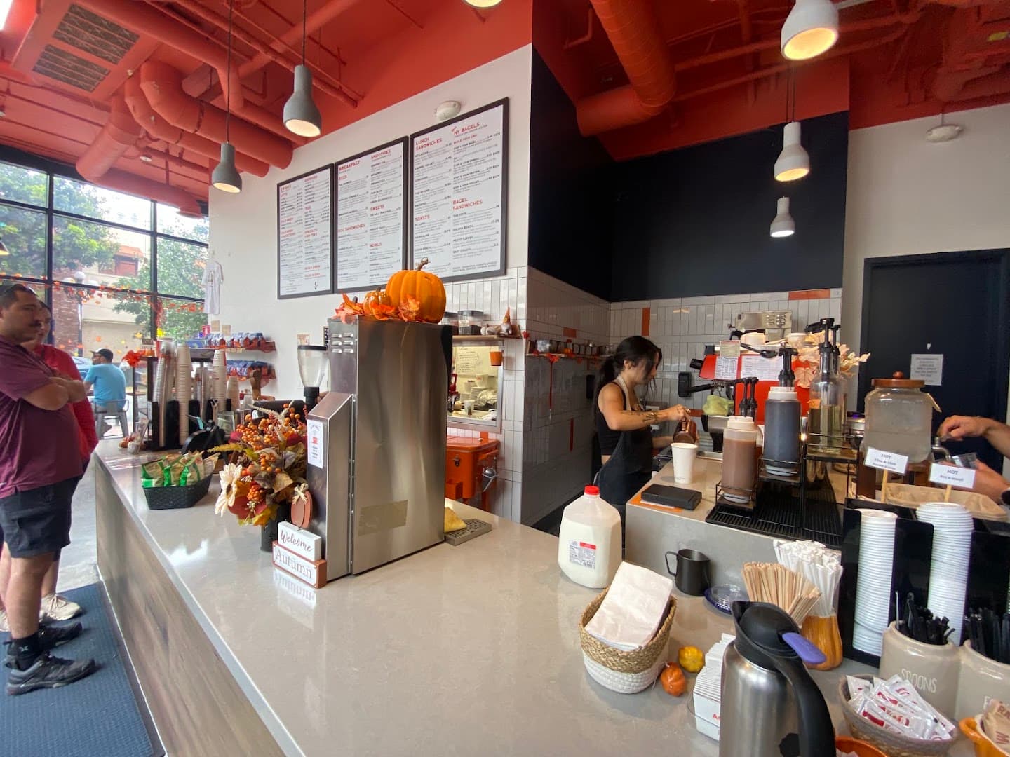 Interior of Achilles Coffee Roasters Gaslamp, specialty coffee shop in San Diego