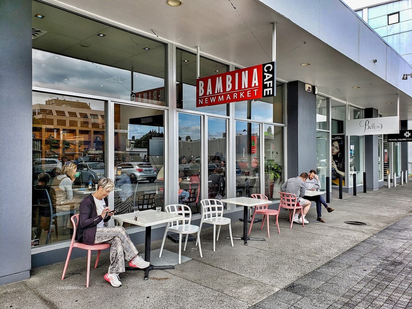 Storefront of Bambina, specialty coffee shop in Auckland