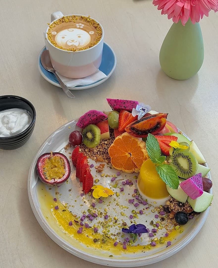 Coffee at Bambina, specialty coffee shop in Auckland