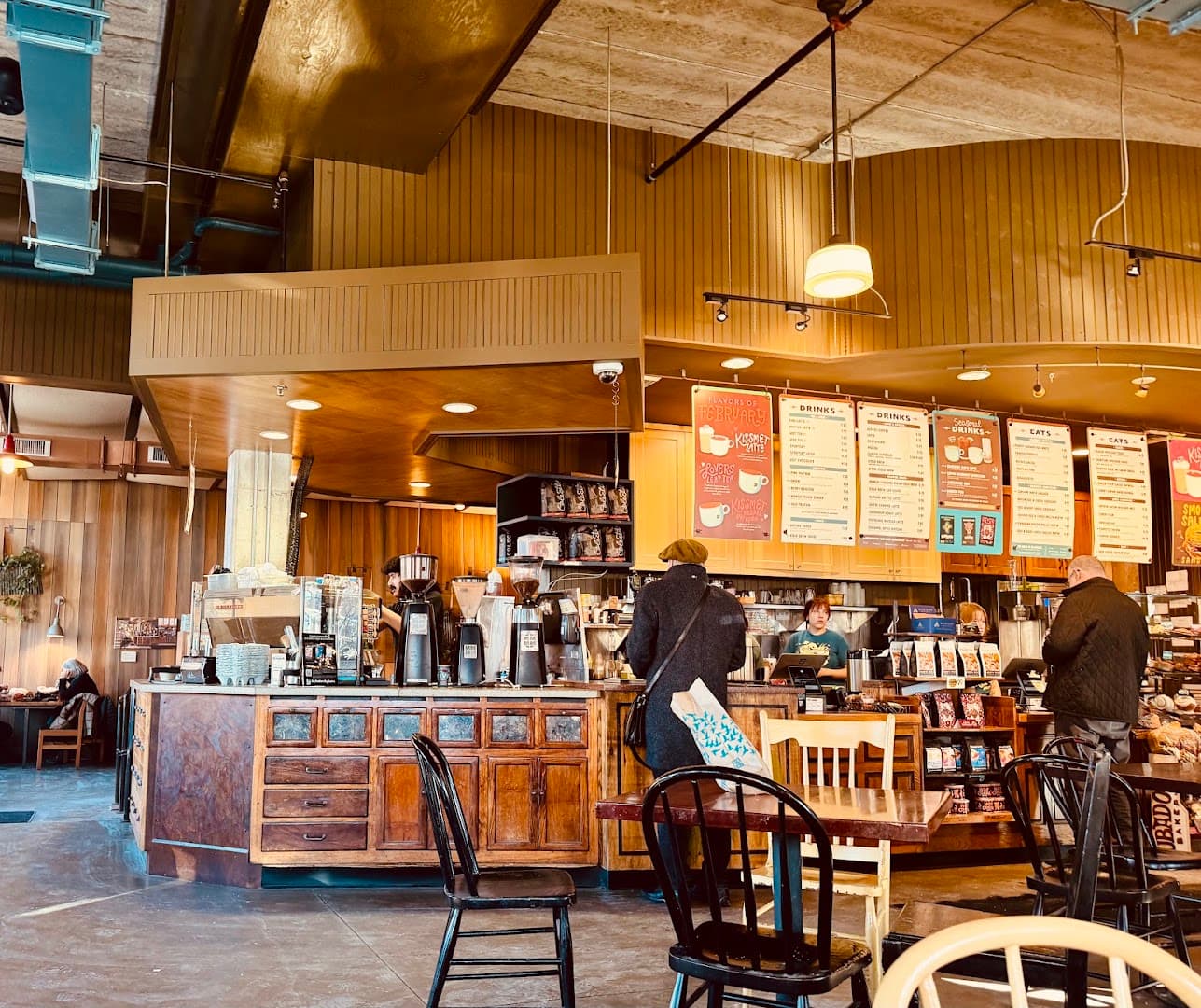Interior of Colectivo Coffee Shorewood, specialty coffee shop in Milwaukee
