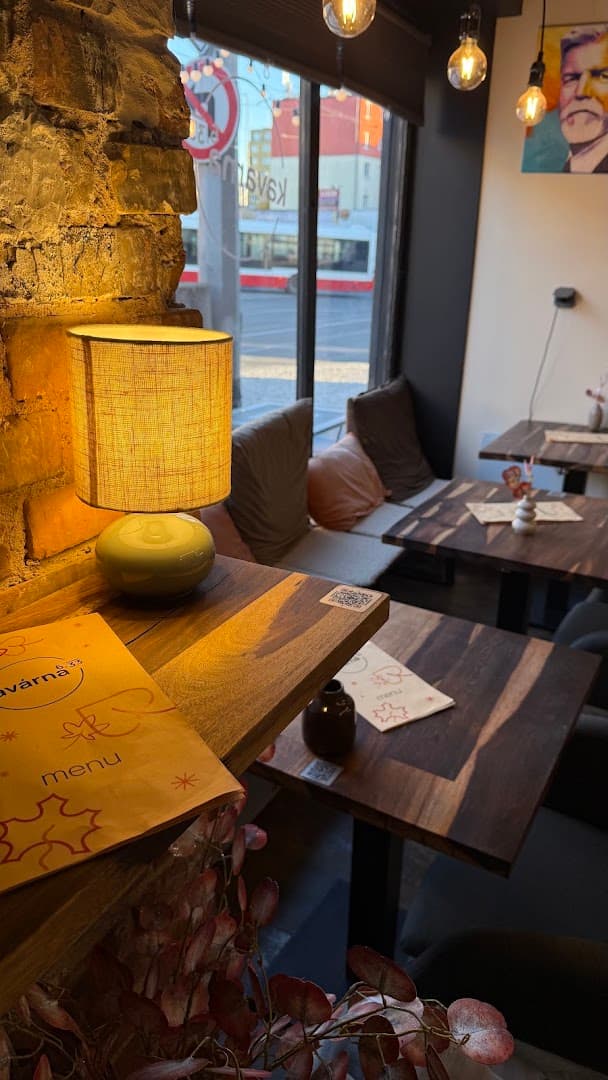 Interior of kavárna a pekárna 6,33, specialty coffee shop in Prague