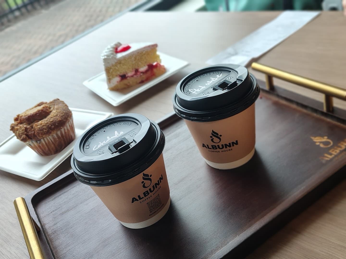Coffee at Albunn Coffee House, specialty coffee shop in Rochester