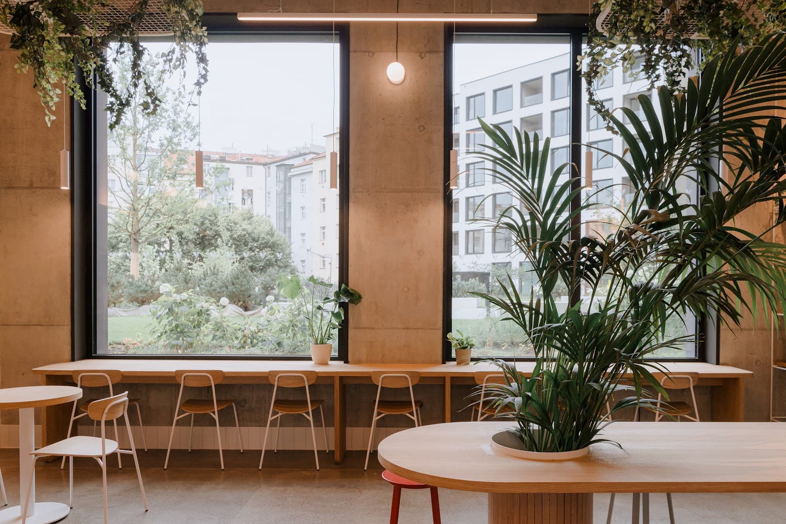 Interior of The Miners Coffee Victoria Palace, specialty coffee shop in Prague