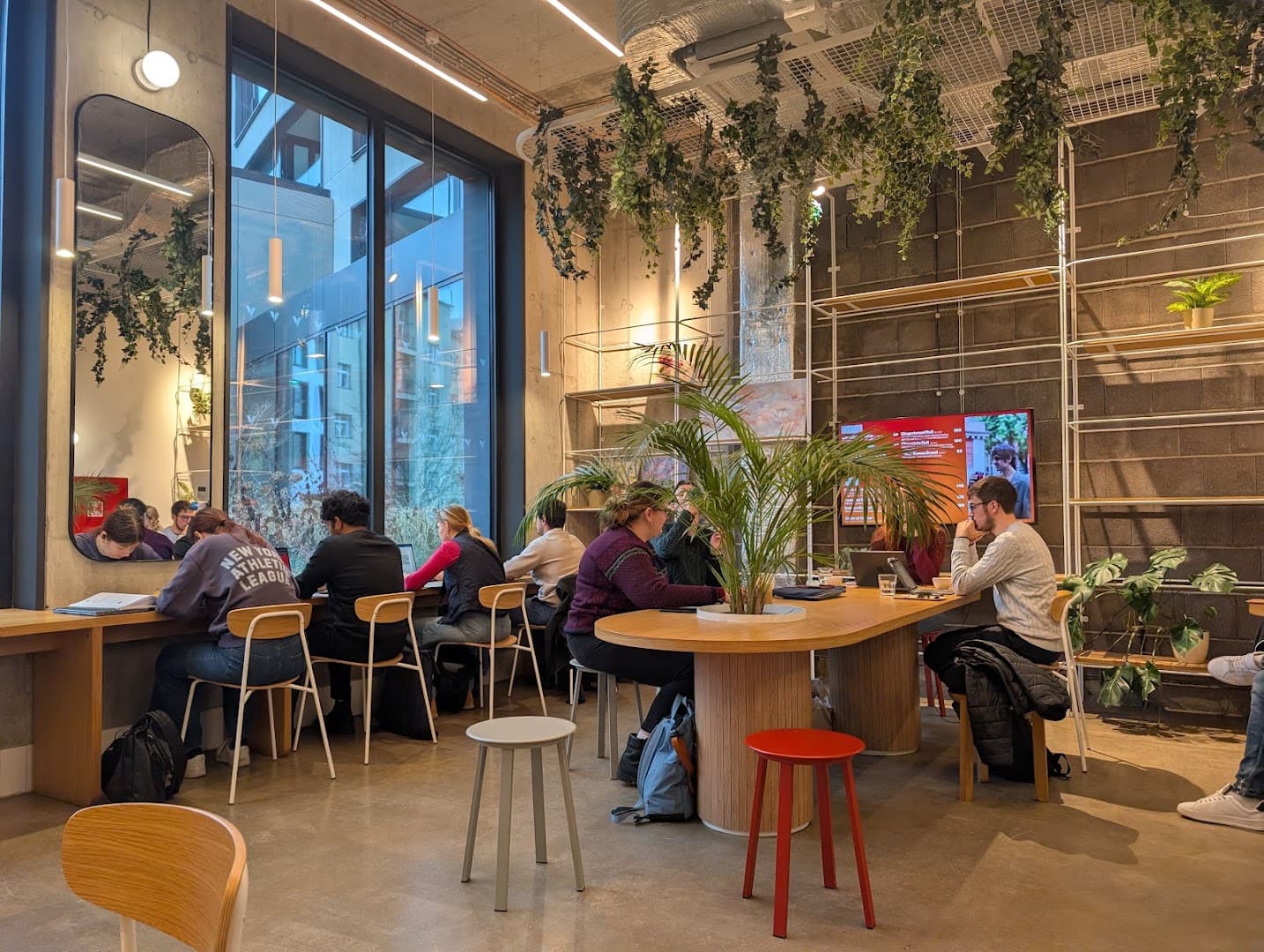 Interior of The Miners Coffee Victoria Palace, specialty coffee shop in Prague