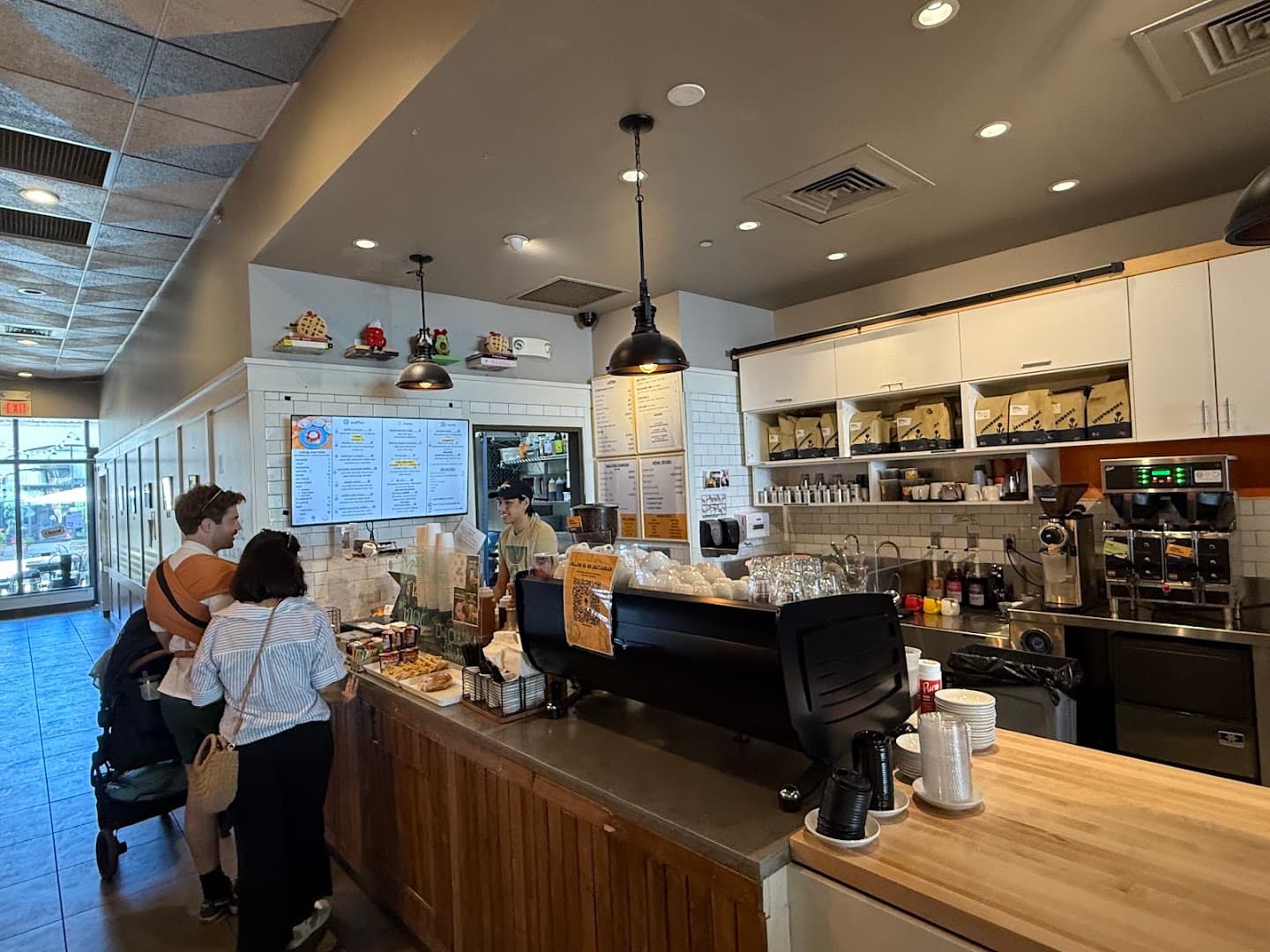 Interior of Goodland Waffles and Melts, specialty coffee shop in Santa Barbara