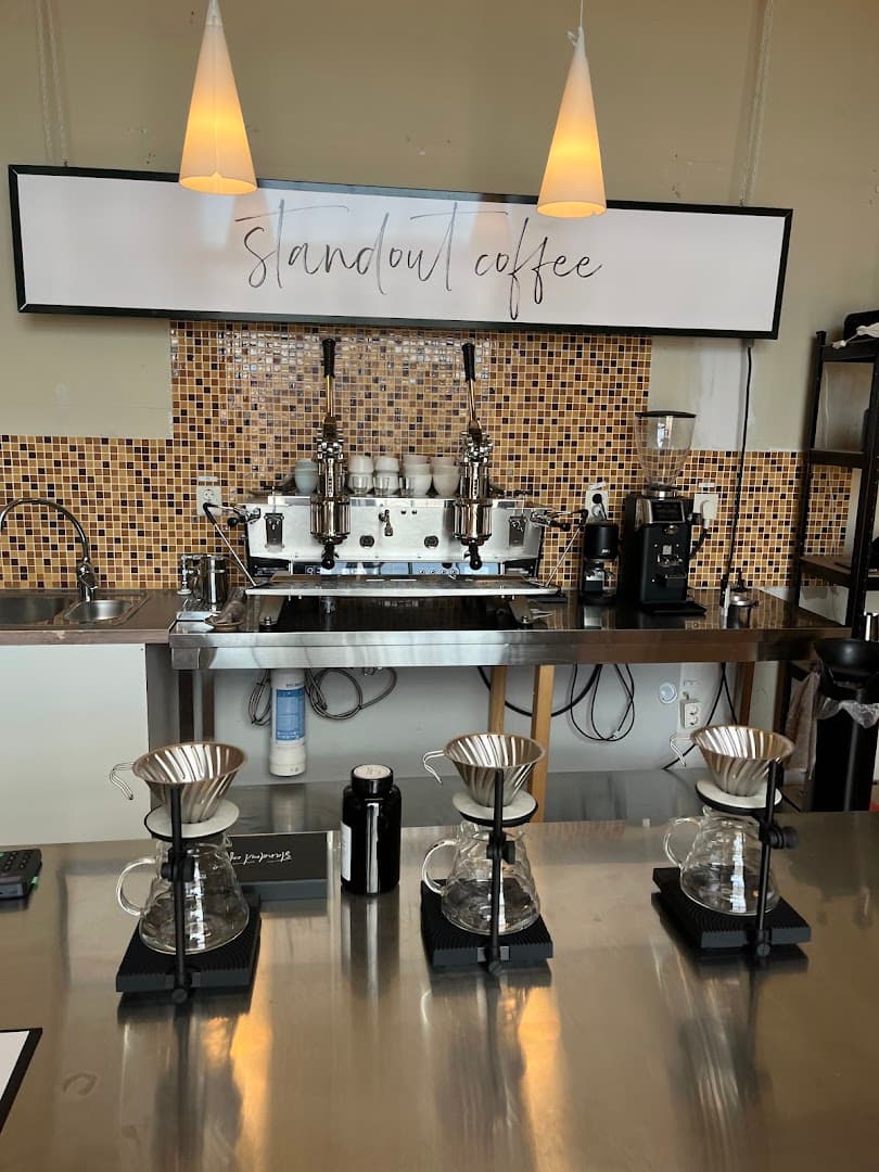 Interior of Standout Coffee Frihamnen, specialty coffee shop in Stockholm