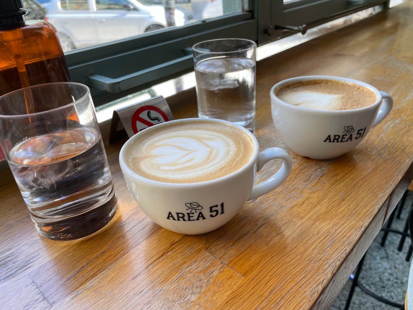 Coffee at Bayard Café Bar, specialty coffee shop in Athens