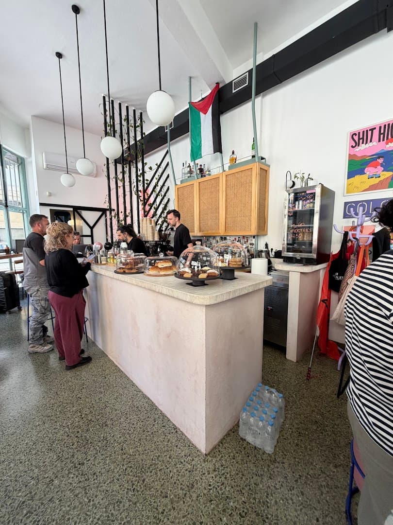 Interior of Bayard Café Bar, specialty coffee shop in Athens