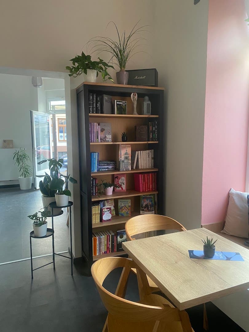 Interior of Objekt kafe, specialty coffee shop in Prague