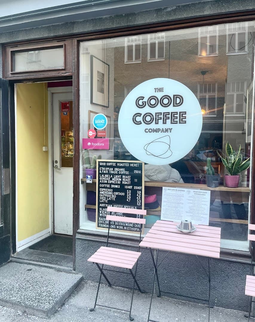Storefront of Good Life Coffee Roasters, specialty coffee shop in Helsinki