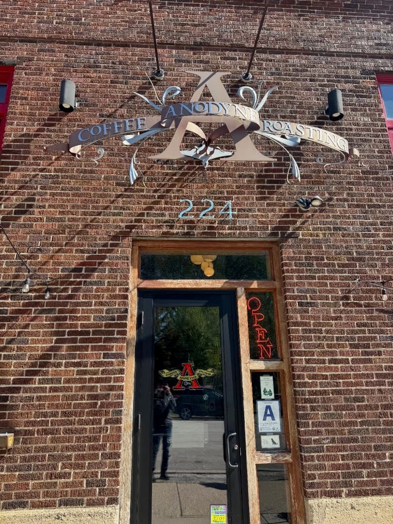 Storefront of Anodyne Coffee Roasting Co. | Walker’s Point, specialty coffee shop in Milwaukee