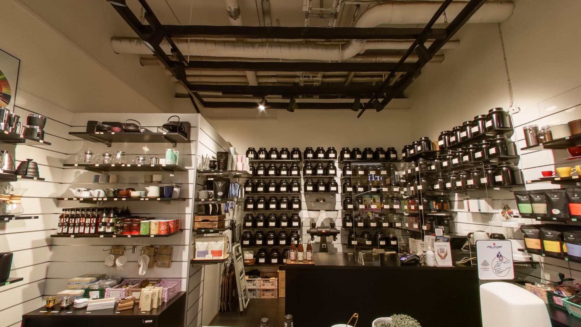 Interior of Black Cat Kaffe og Tehus - Byporten, specialty coffee shop in Oslo