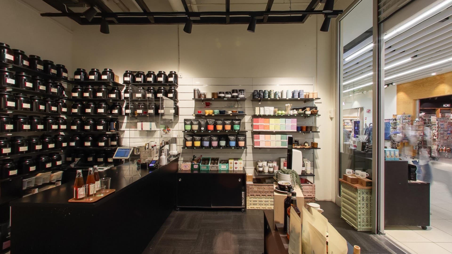 Interior of Black Cat Kaffe og Tehus - Byporten, specialty coffee shop in Oslo