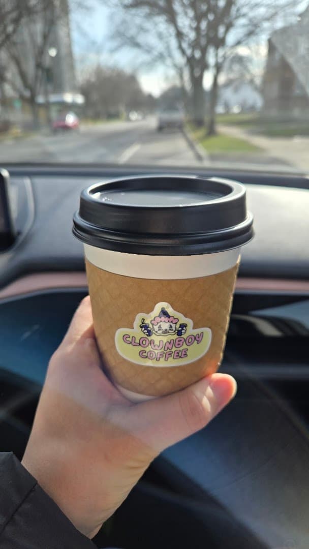 Coffee at Clownboy Coffee, specialty coffee shop in Rochester