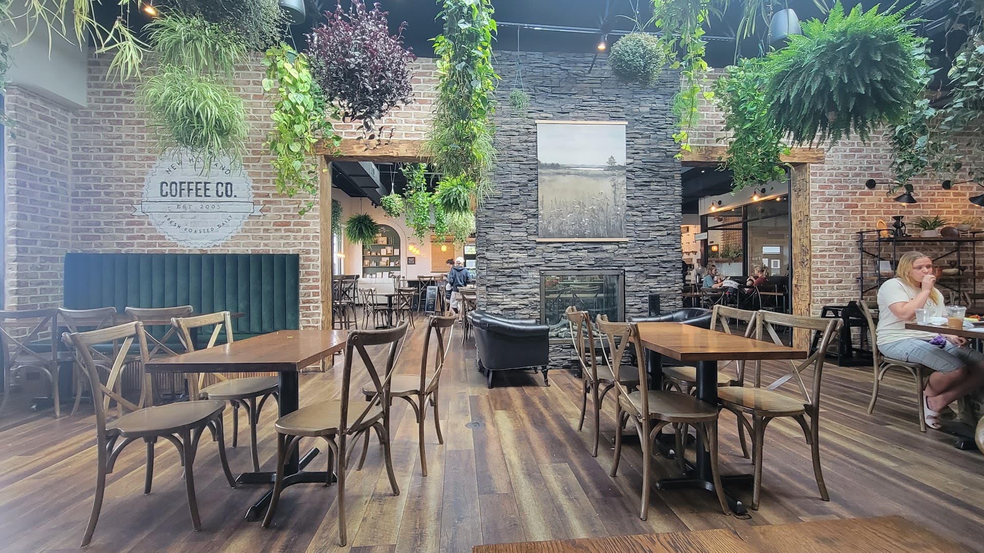Interior of New Holland Coffee Company, specialty coffee shop in Lancaster