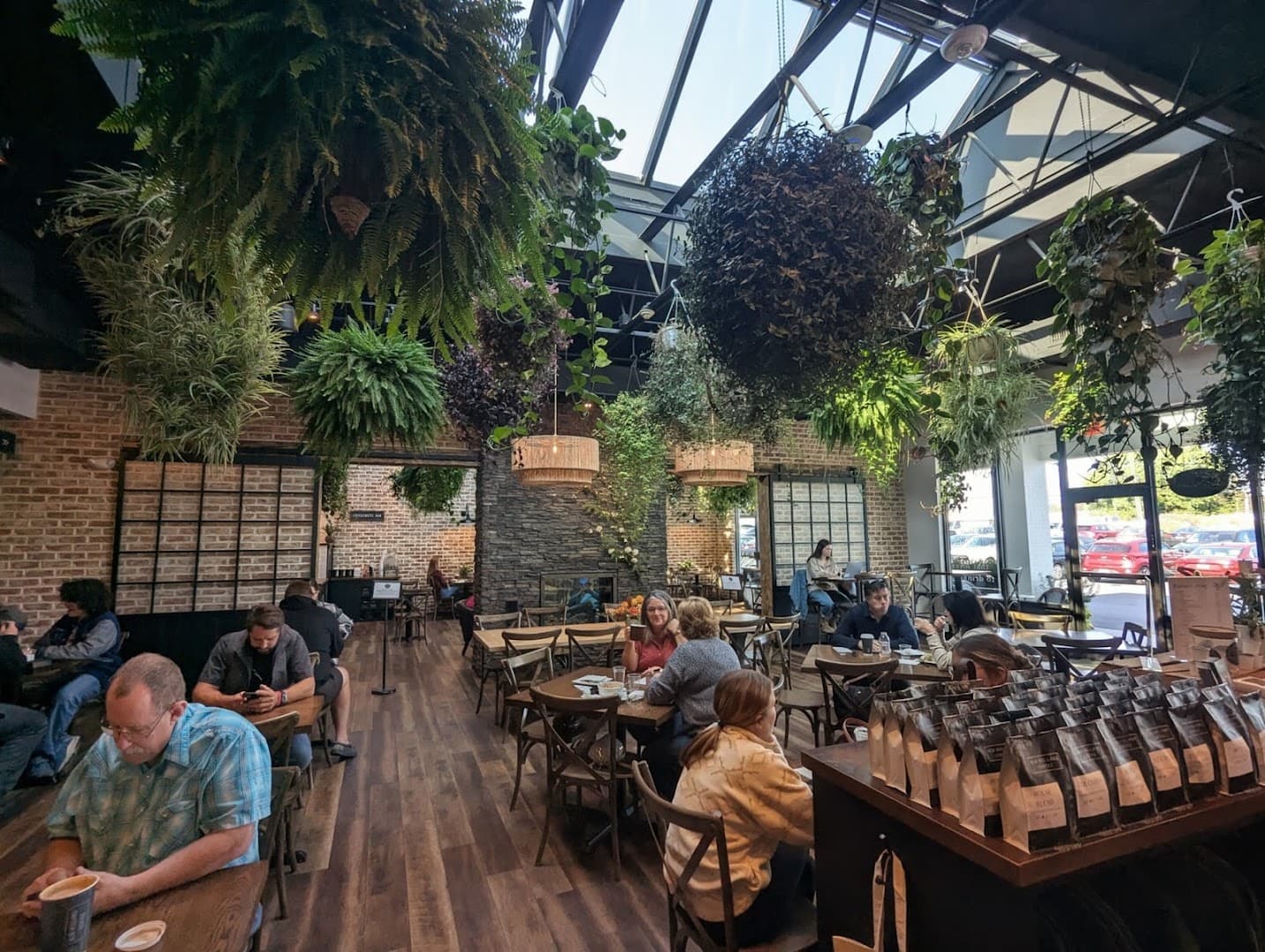 Interior of New Holland Coffee Company, specialty coffee shop in Lancaster