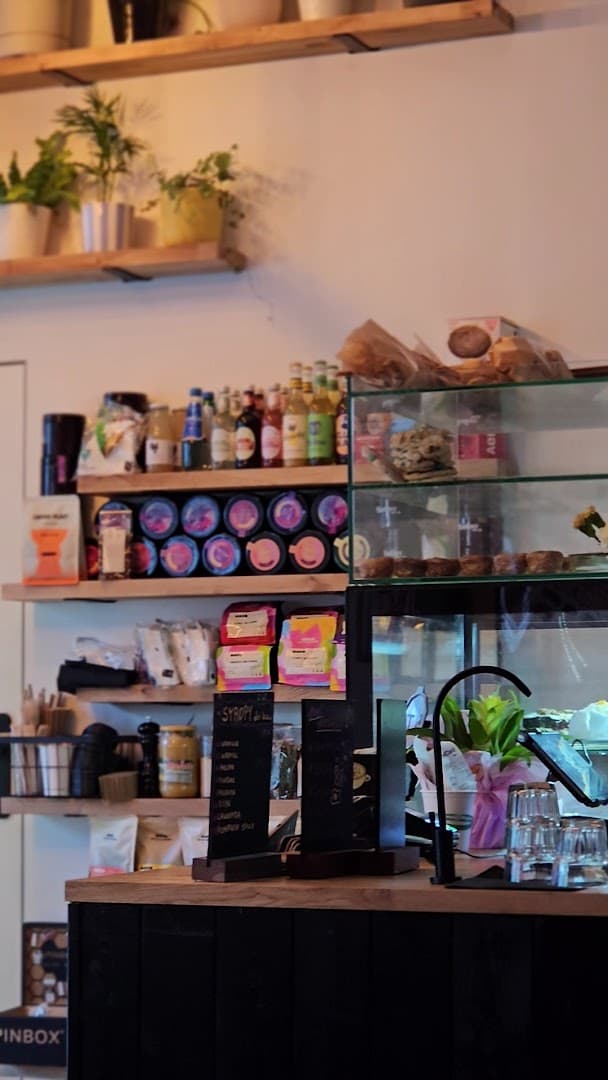 Interior of CzyKawka Kawiarnia, specialty coffee shop in Warsaw