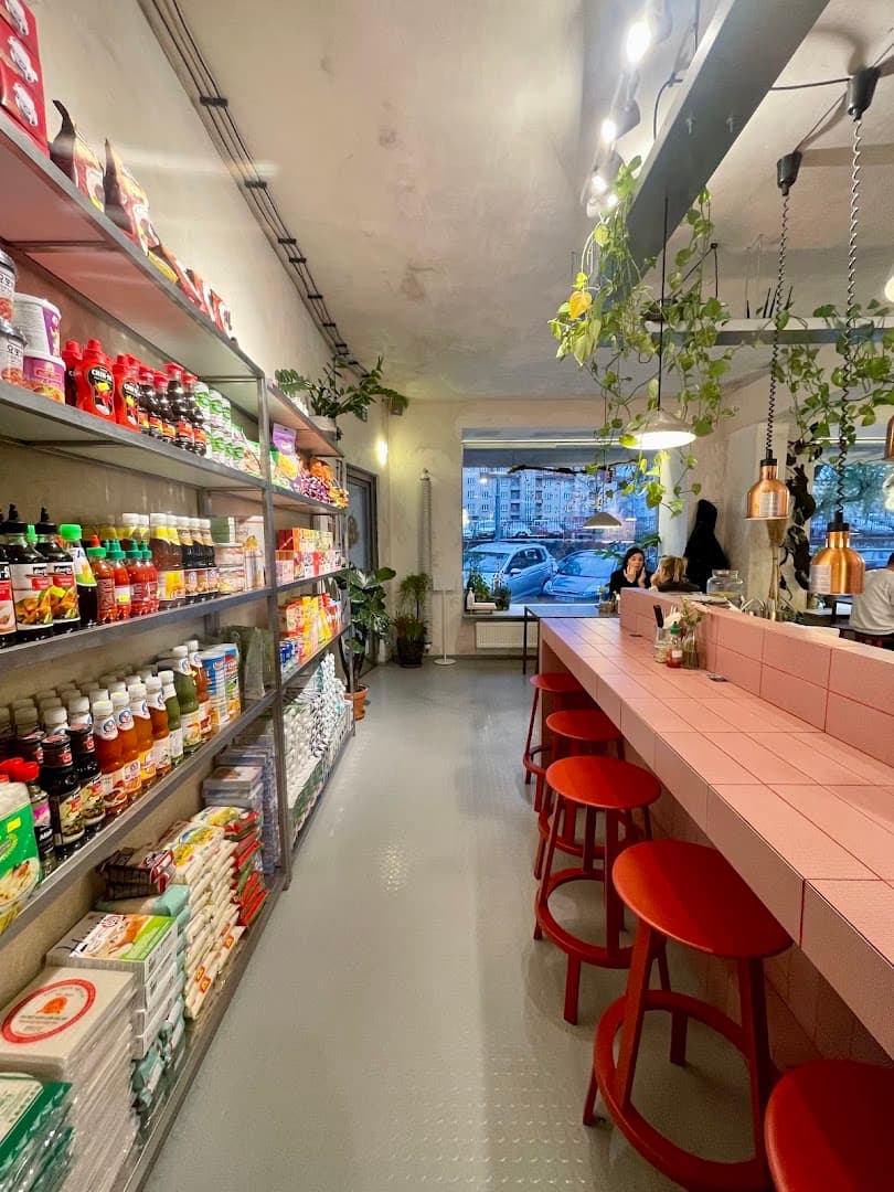 Interior of Ăn quán — ăn bistro cafe, specialty coffee shop in Prague