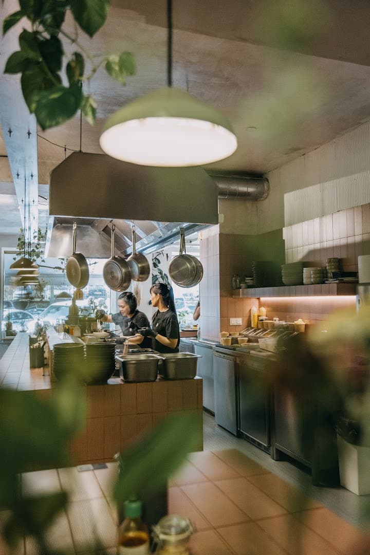 Interior of Ăn quán — ăn bistro cafe, specialty coffee shop in Prague