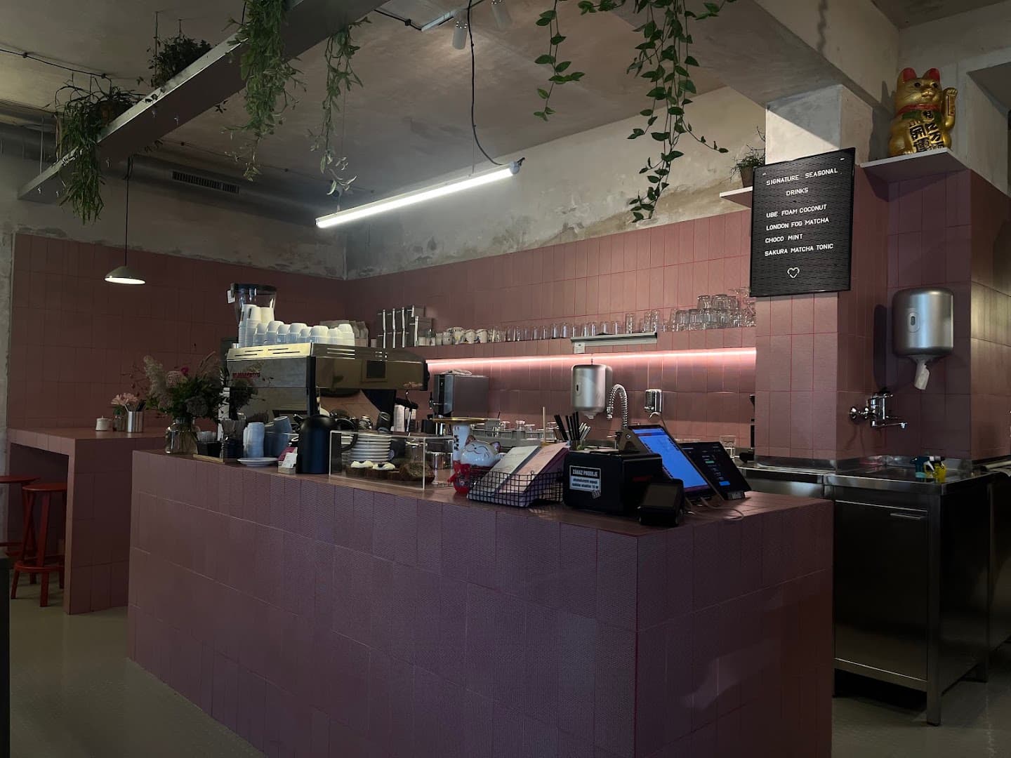 Interior of Ăn quán — ăn bistro cafe, specialty coffee shop in Prague