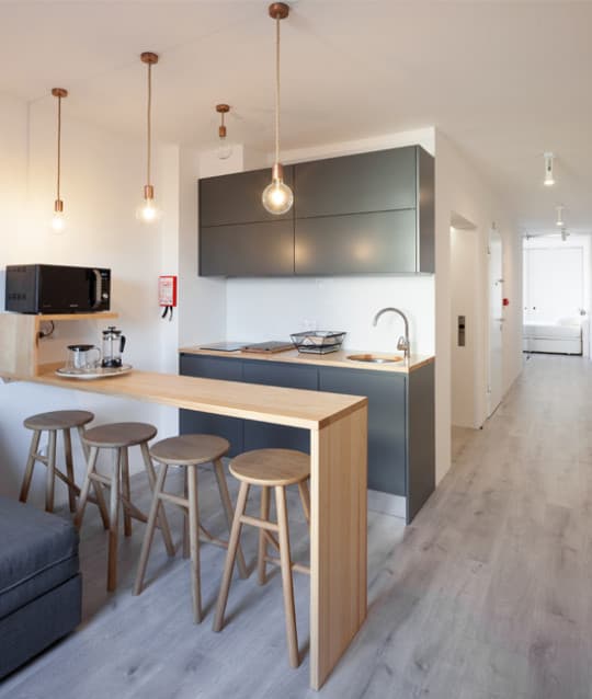 Interior of 7g Roaster Apartments & Restaurant, specialty coffee shop in Porto