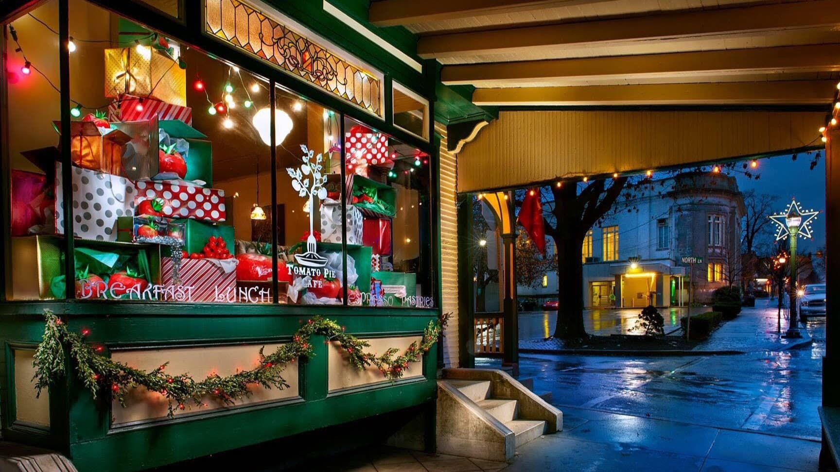 Storefront of Tomato Pie Cafe, specialty coffee shop in Lancaster