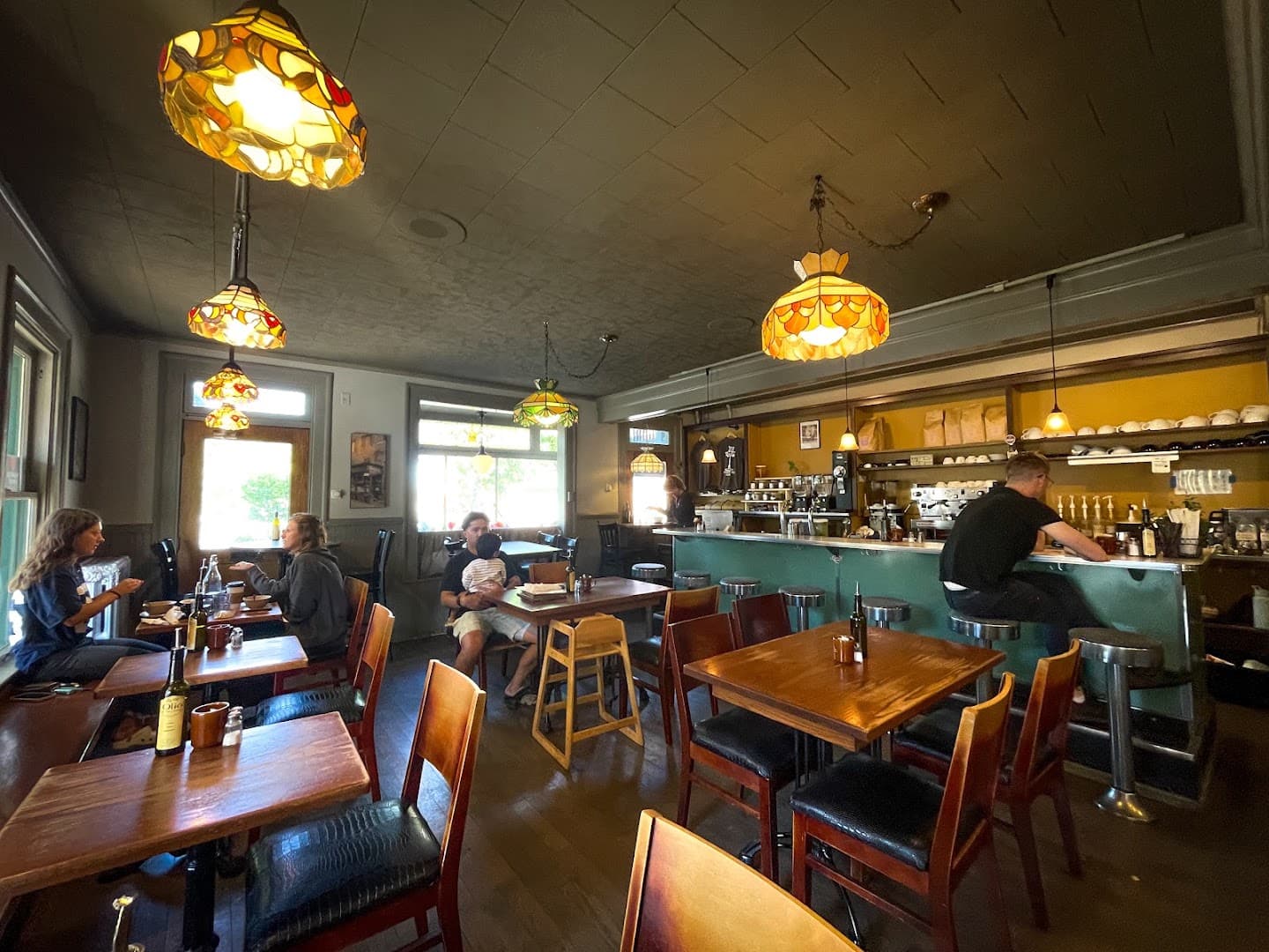 Interior of Tomato Pie Cafe, specialty coffee shop in Lancaster