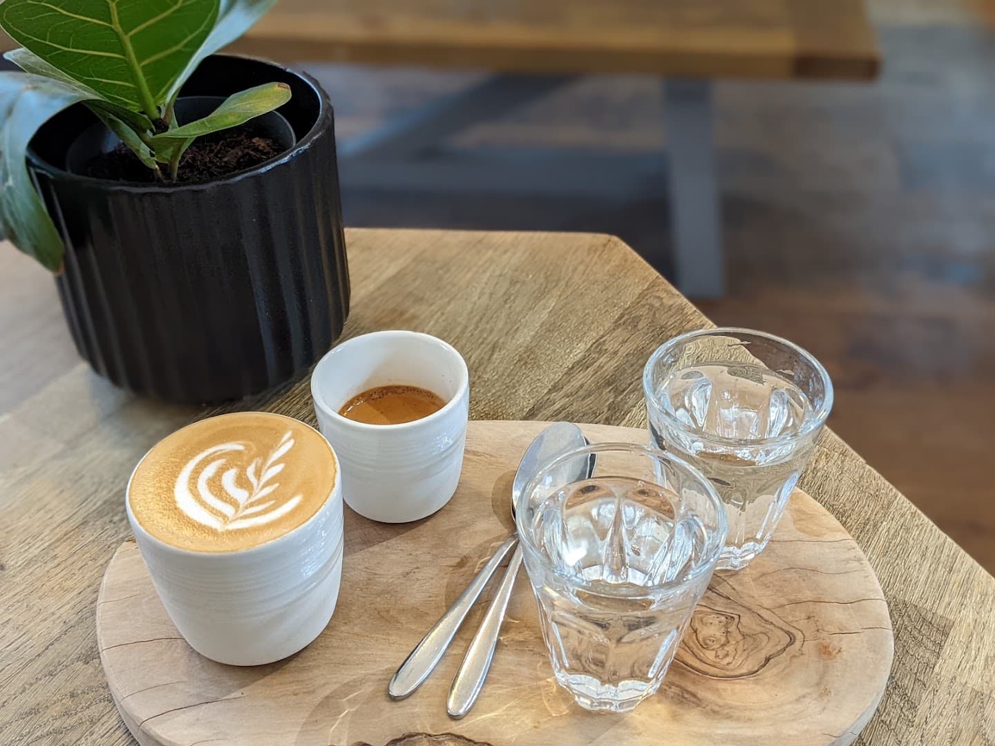 Coffee at Just Between Friends Coffee, specialty coffee shop in Manchester