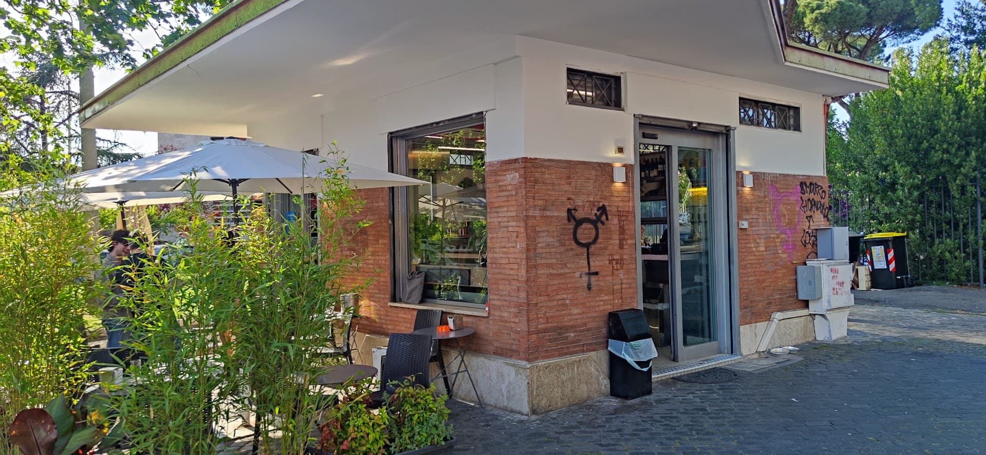Storefront of Mostro, specialty coffee shop in Rome
