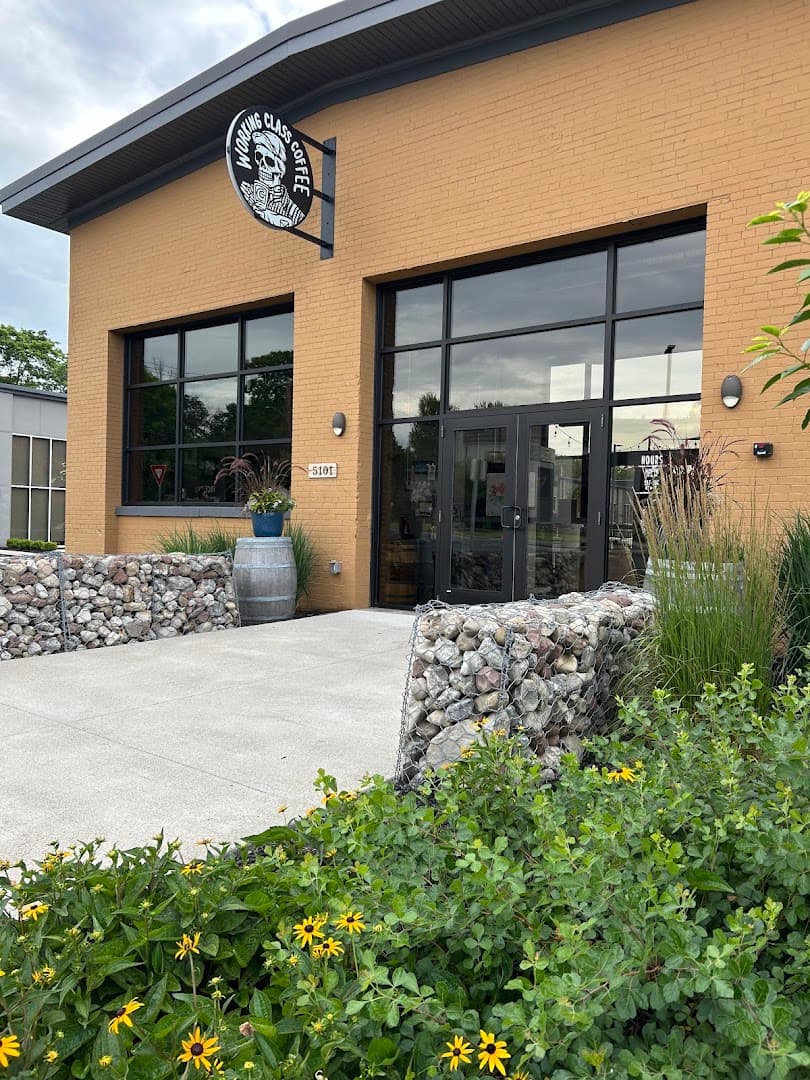 Storefront of Working Class Coffee, specialty coffee shop in Rochester