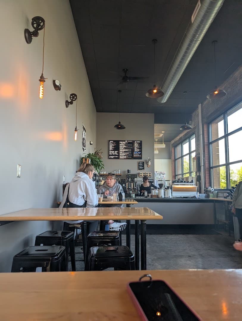 Interior of Working Class Coffee, specialty coffee shop in Rochester
