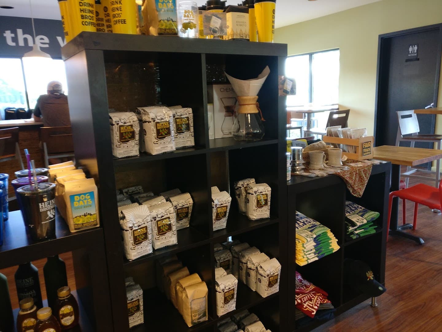 Interior of Heine Brothers Coffee - Northfield, specialty coffee shop in Louisville