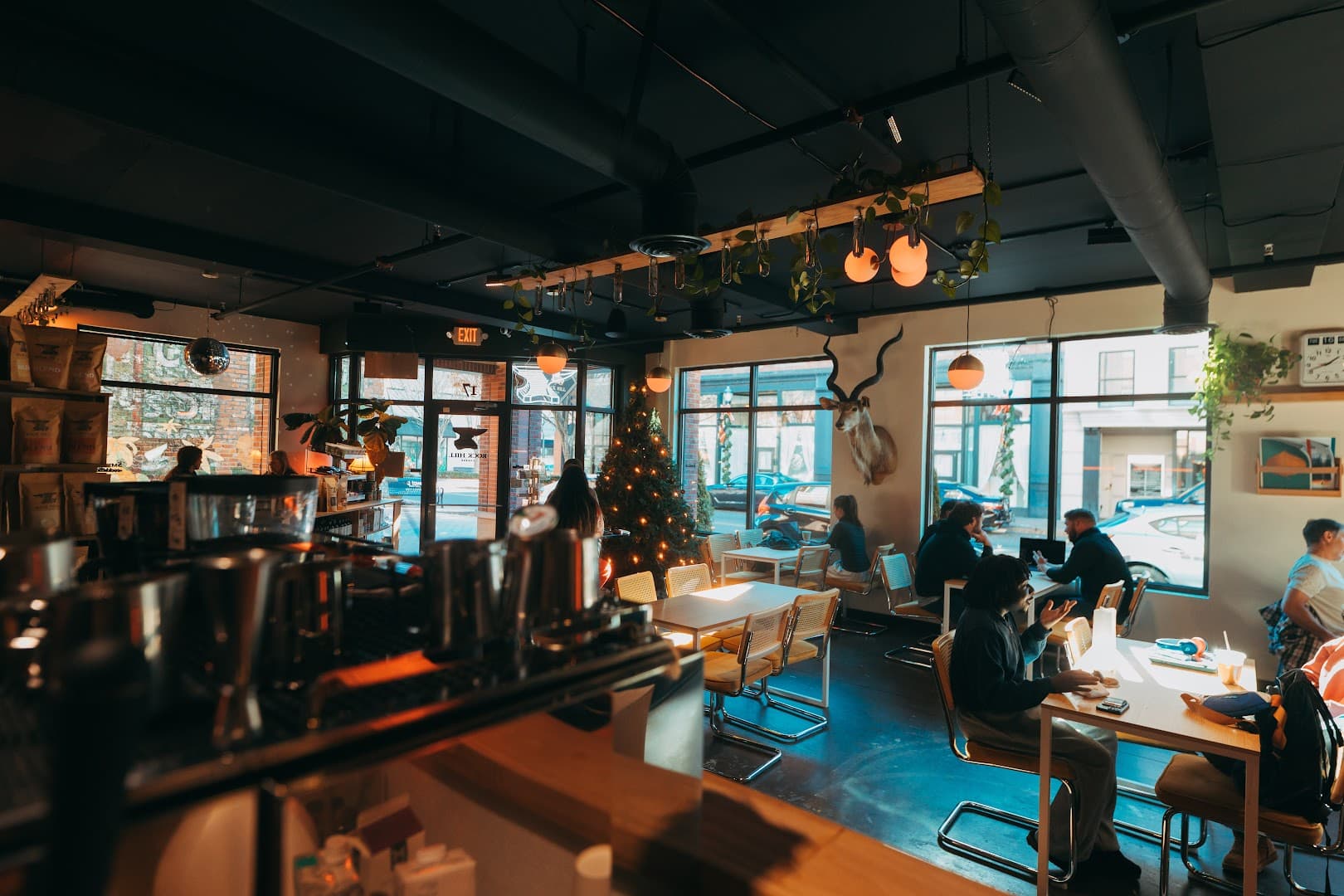 Interior of Rock Hill Coffee, specialty coffee shop in Charlotte