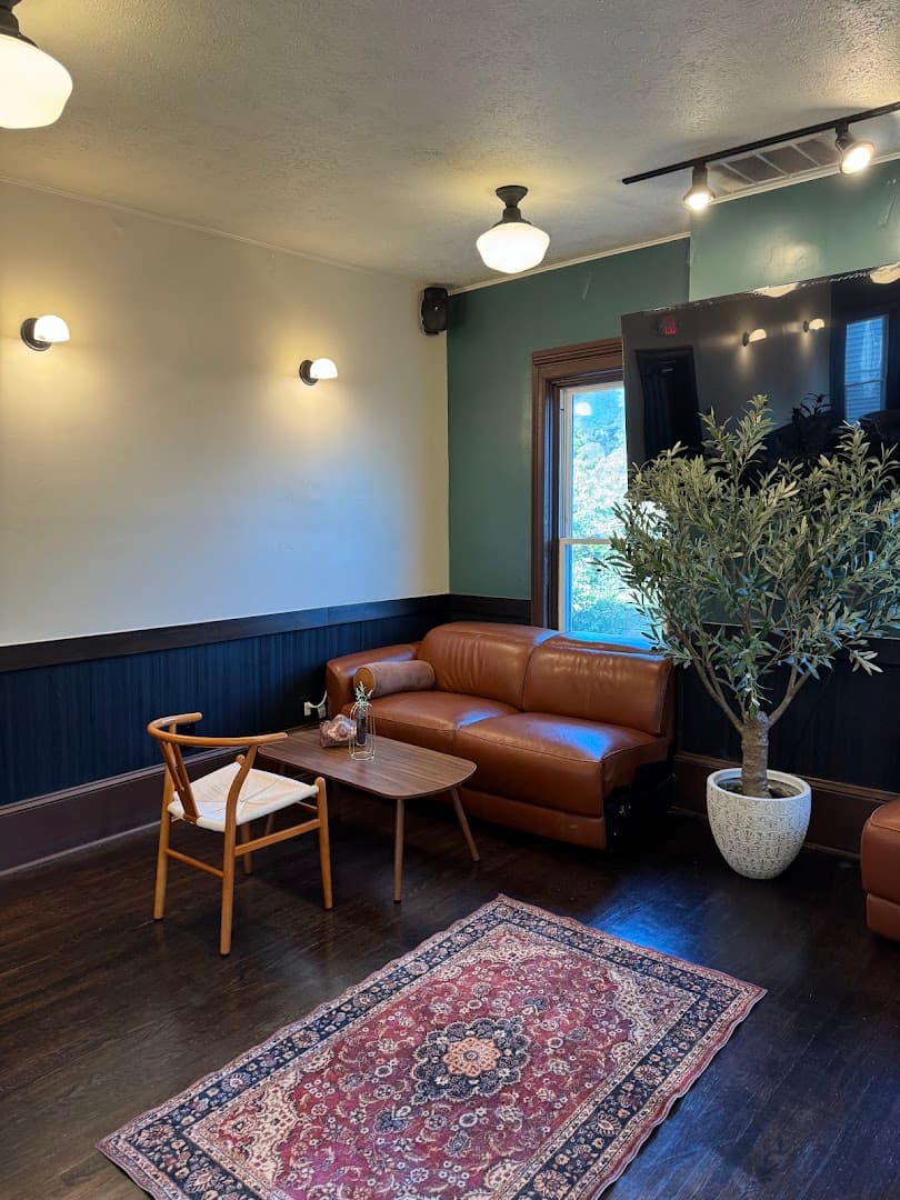 Interior of Jordan River, specialty coffee shop in Rochester