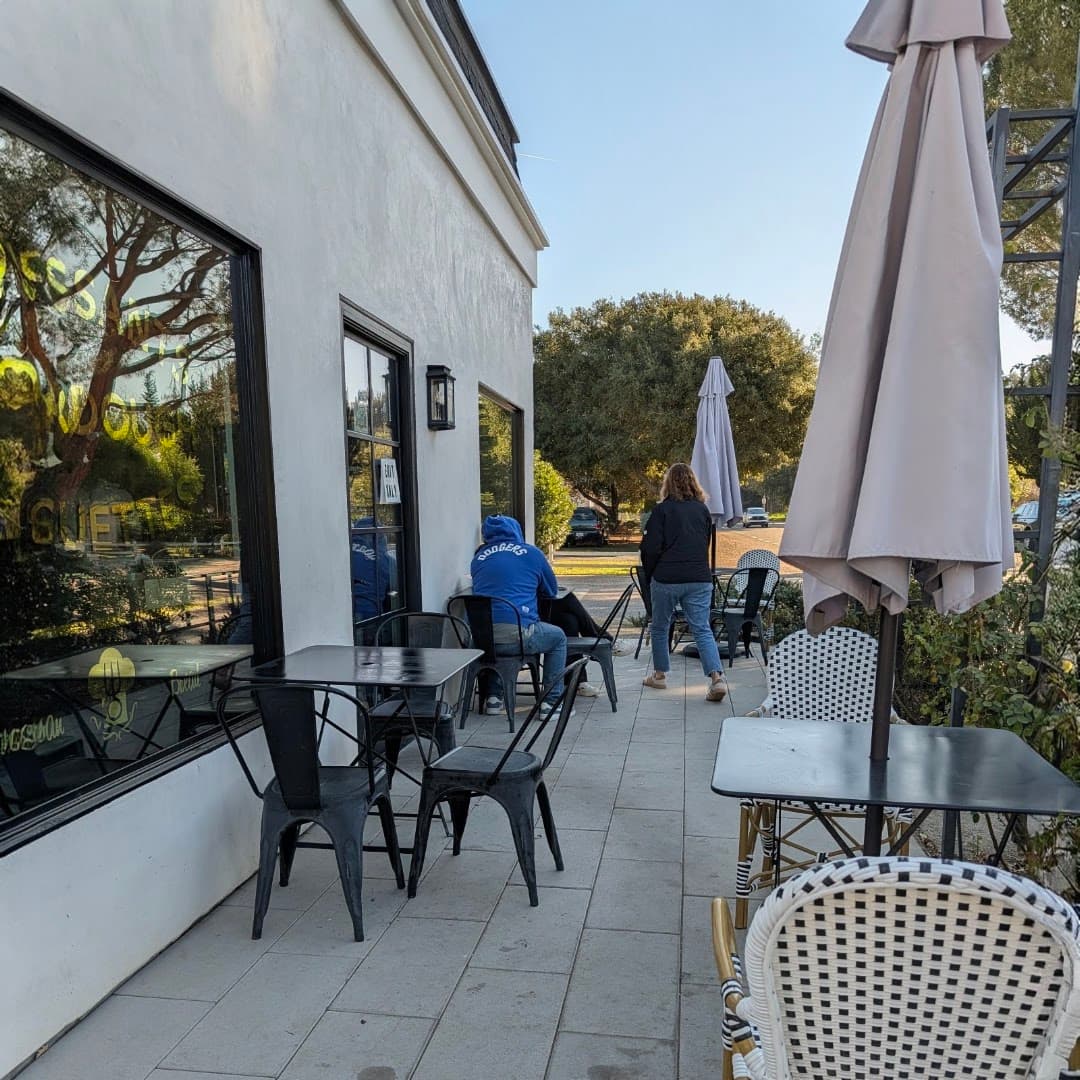 Storefront of Bob's Well Bread, specialty coffee shop in Santa Barbara