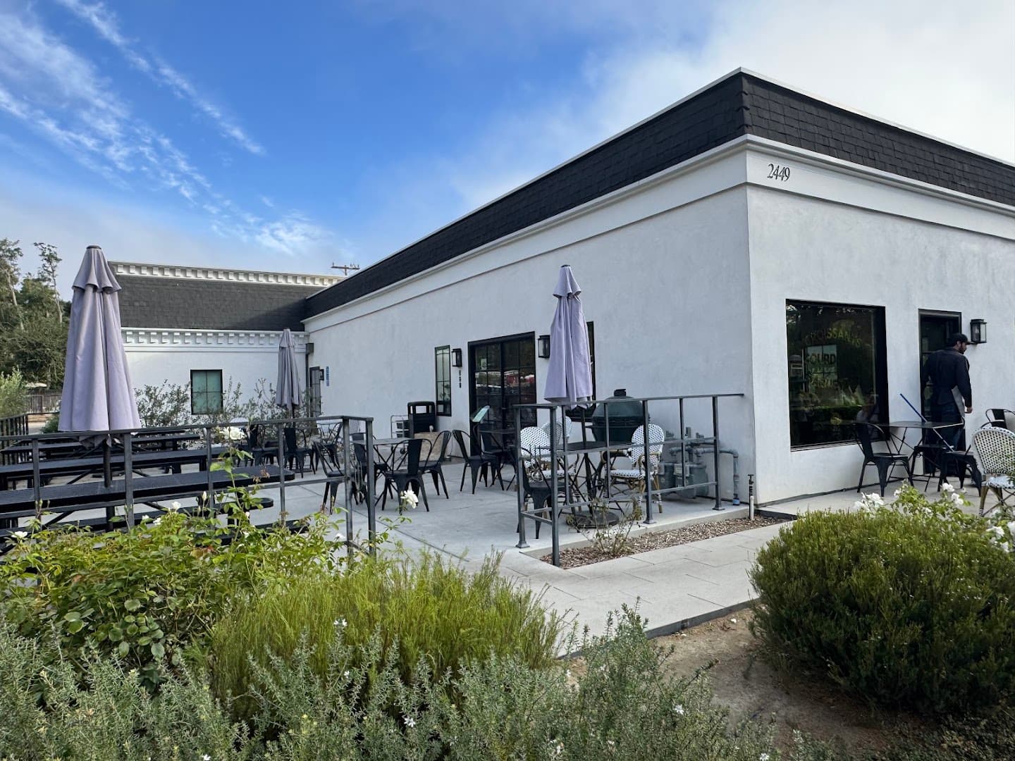 Storefront of Bob's Well Bread, specialty coffee shop in Santa Barbara