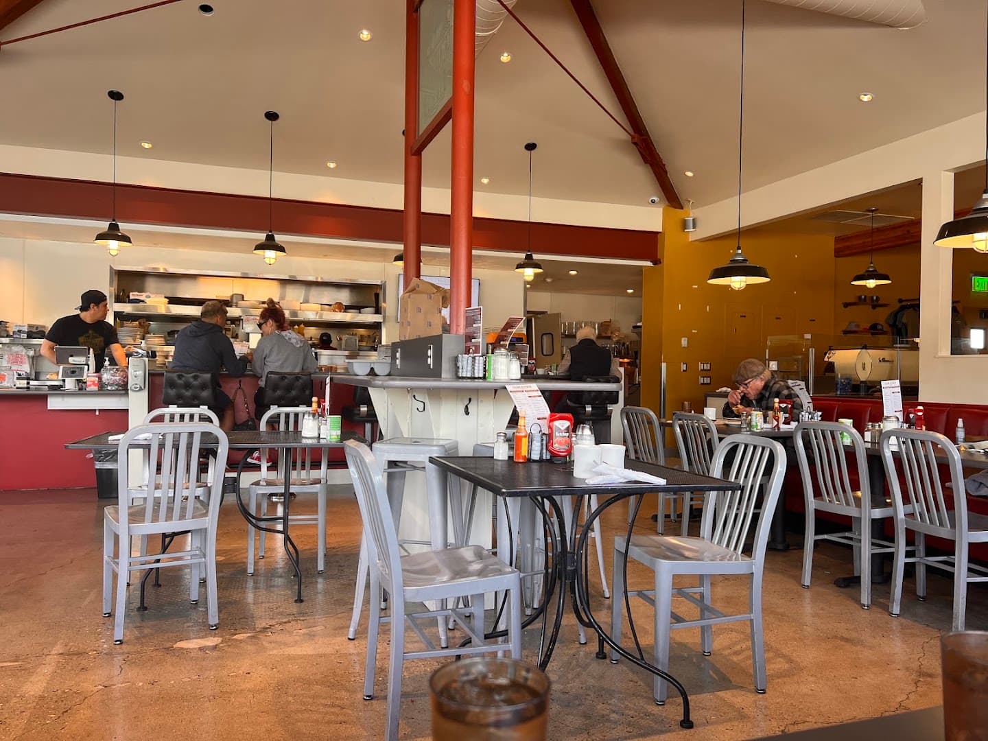 Interior of Cajun Kitchen Cafe, specialty coffee shop in Santa Barbara