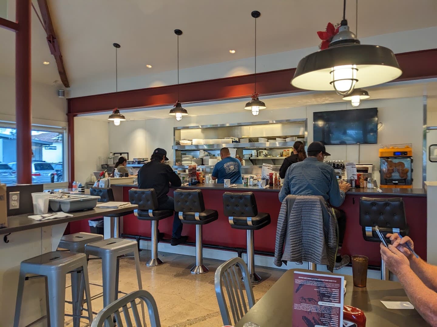 Interior of Cajun Kitchen Cafe, specialty coffee shop in Santa Barbara