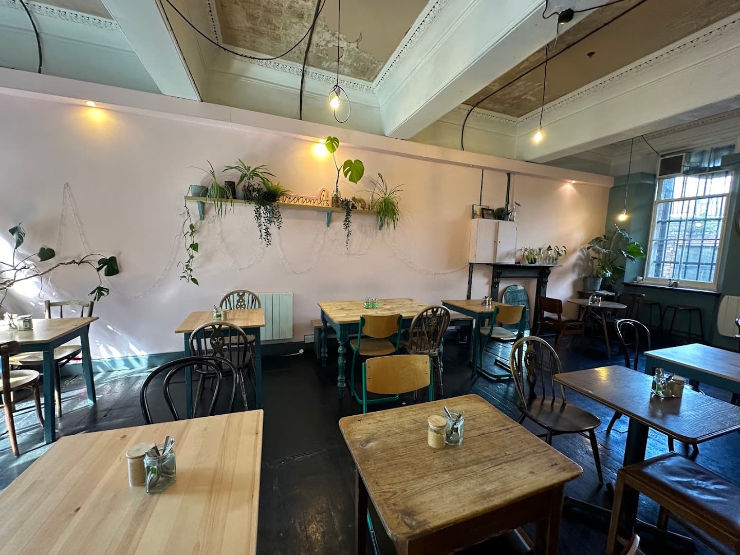Interior of Lovecrumbs West Port, specialty coffee shop in Edinburgh