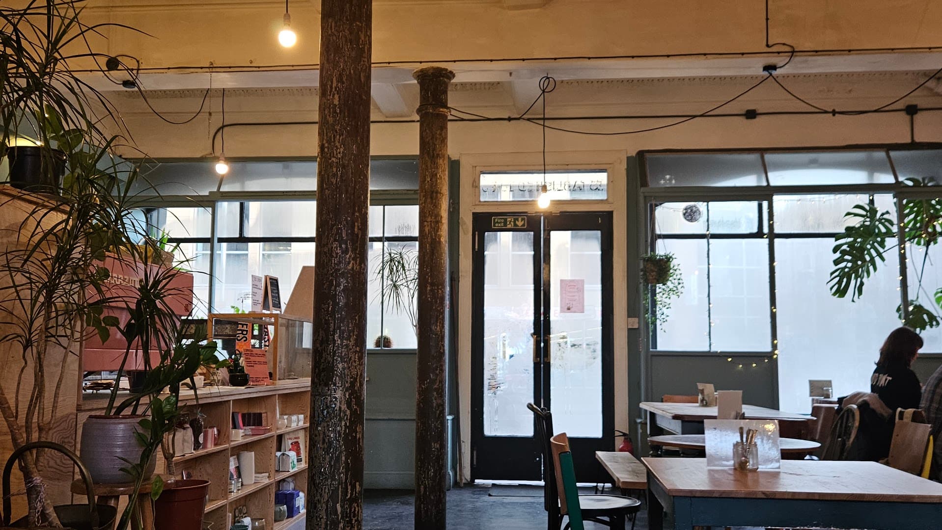 Interior of Lovecrumbs West Port, specialty coffee shop in Edinburgh
