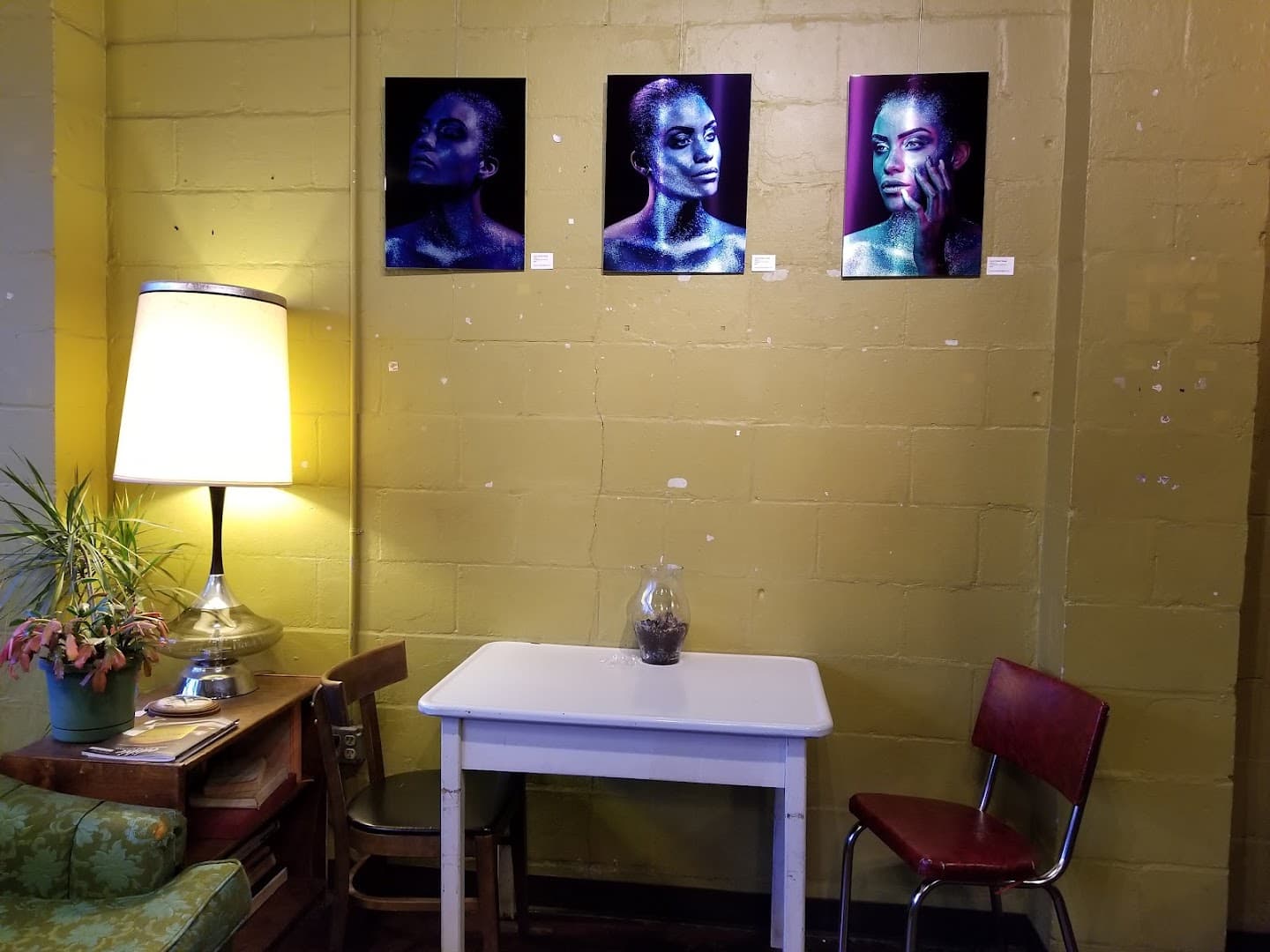 Interior of Sunergos Coffee, specialty coffee shop in Louisville