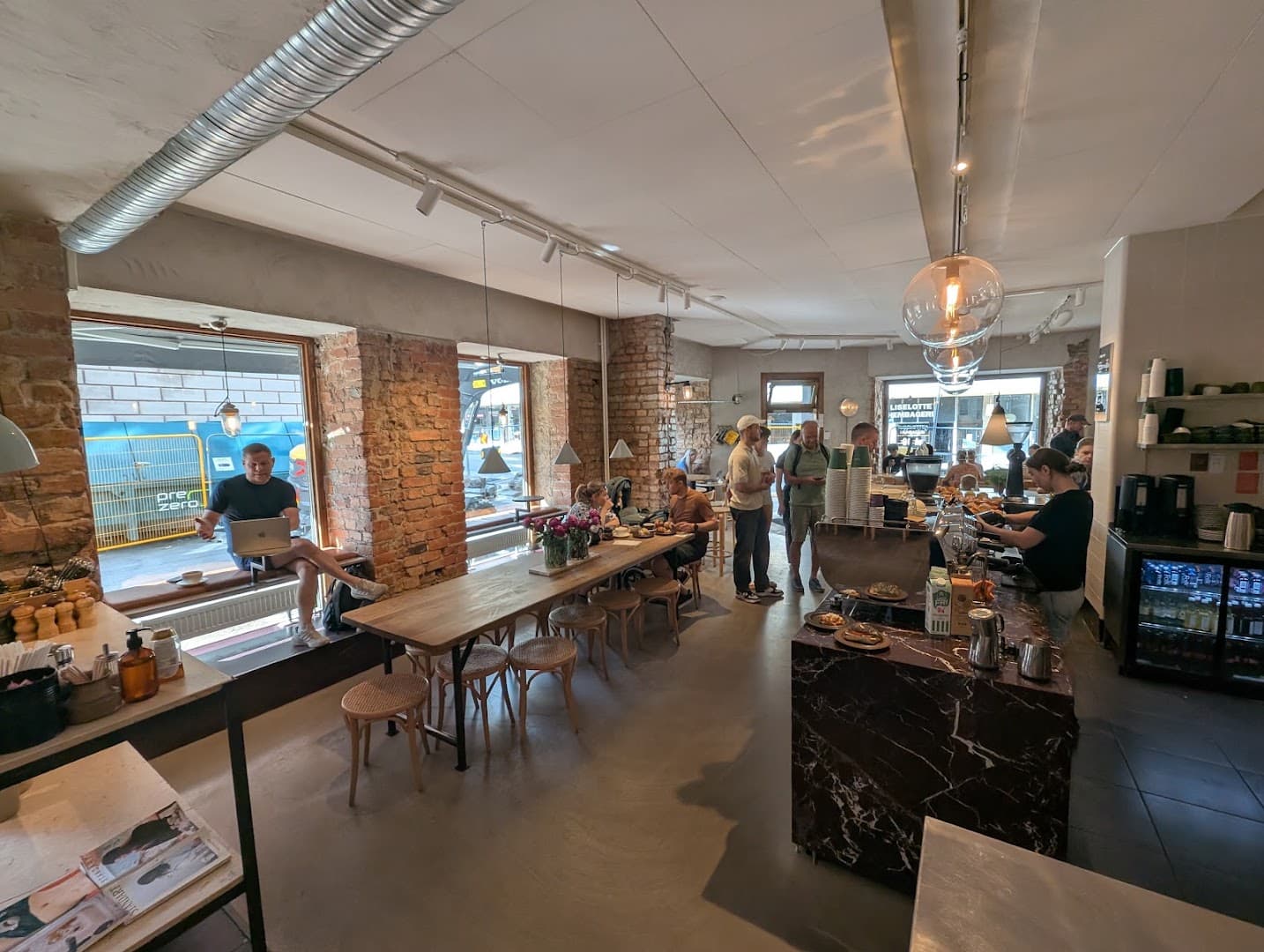 Interior of Café Pascal, specialty coffee shop in Stockholm