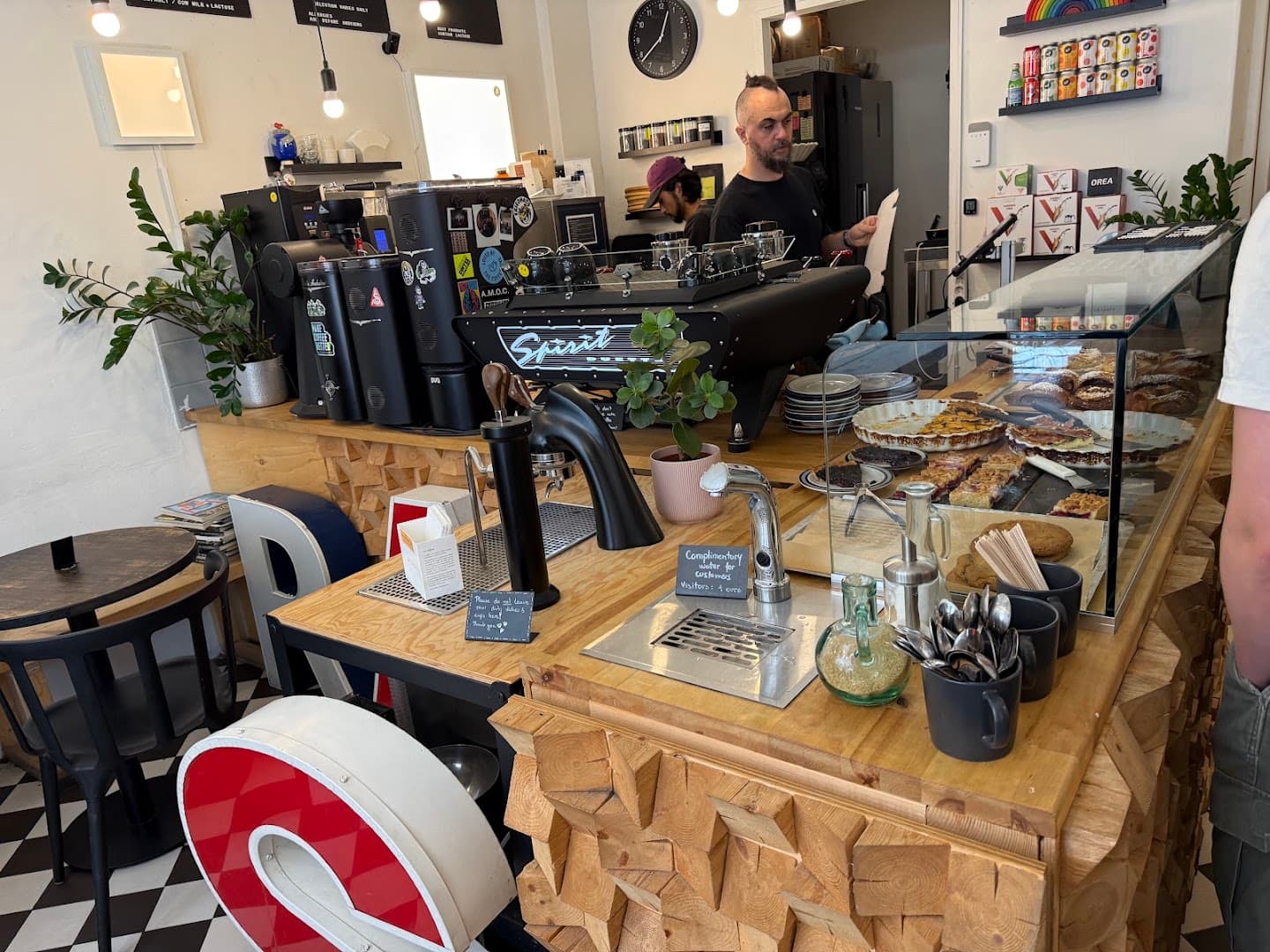 Interior of Rams Roasters, specialty coffee shop in Helsinki